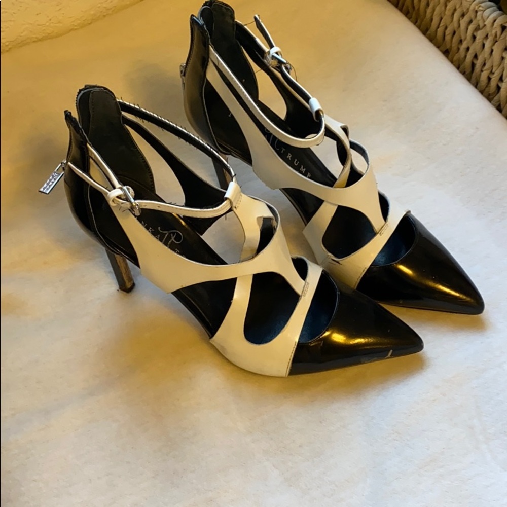 Black and white. Ivanka Trump heels. Size 8